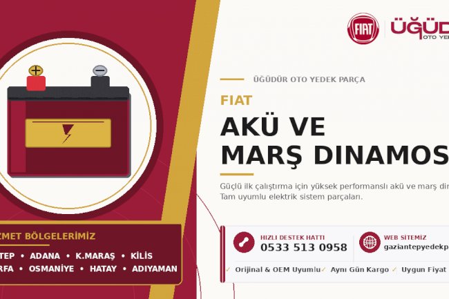 Fiat Akü ve Marş Dinamosu – Güçlü İlk Çalıştırma